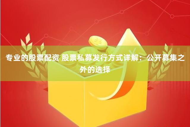 专业的股票配资 股票私募发行方式详解：公开募集之外的选择